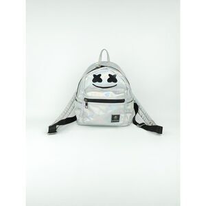 Marshmello Mad engine oil slick mini backpack MARSHIN silver holographic